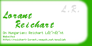 lorant reichart business card